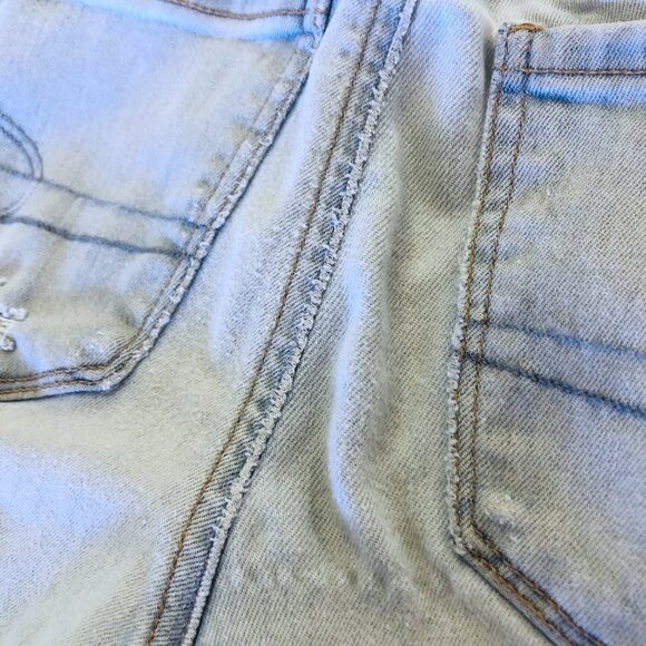 American Eagle Next Level Stretch Low Rise Distressed Flare Jeans Size 2 Regular - Picture 11 of 16